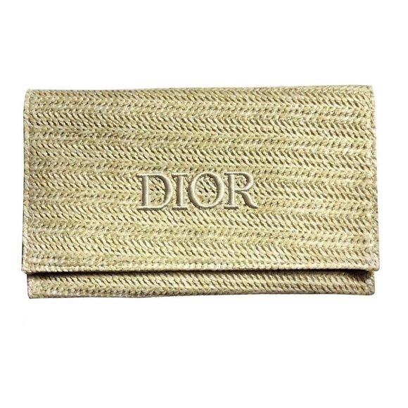 Dior Raffia Straw Clutch Bag - Picture 7 of 12
